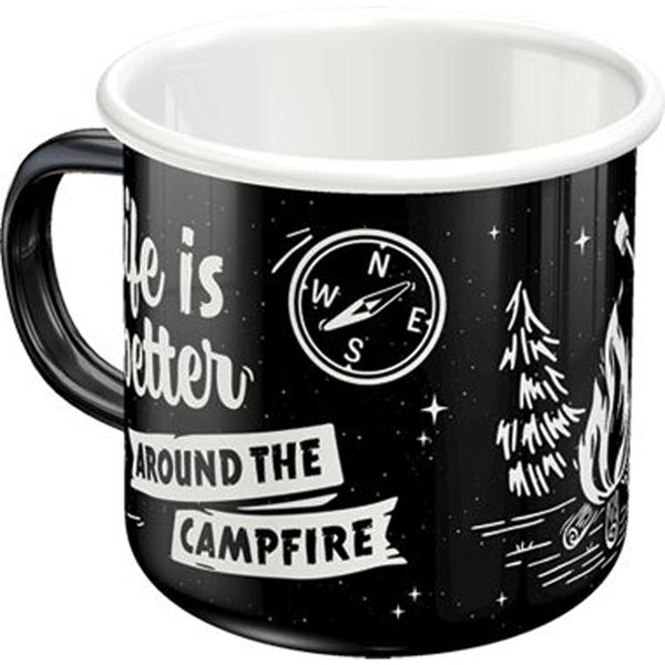 Nostalgic-Art Around the Campfire Enamel Mug