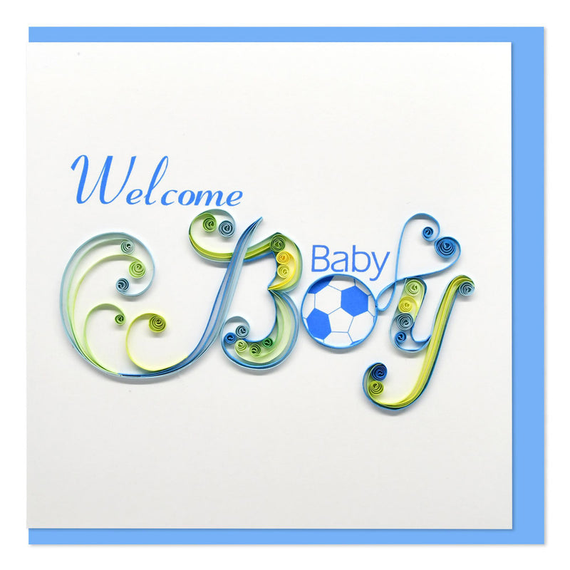 Welcome Baby Quilled Greeting Card (15x15cm)