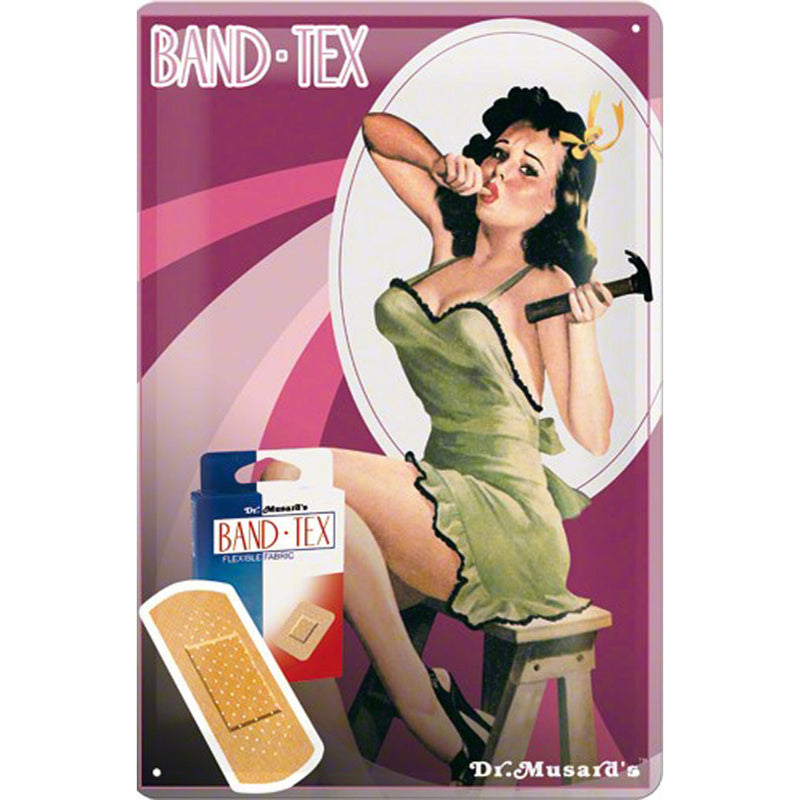 Nostalgic-Art Pin-up Hammer Medium Sign (20x30cm)