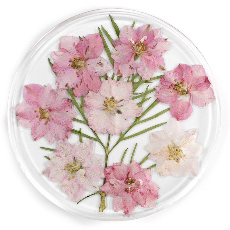 Resin Coaster with Real Flower 10cm