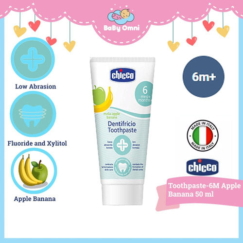 Chicco Oral Care Apple-Banana Toothpaste (6 Months+ 50mL)