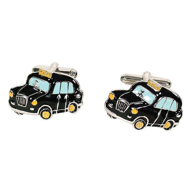 London Taxi Button Cufflinks (Black)