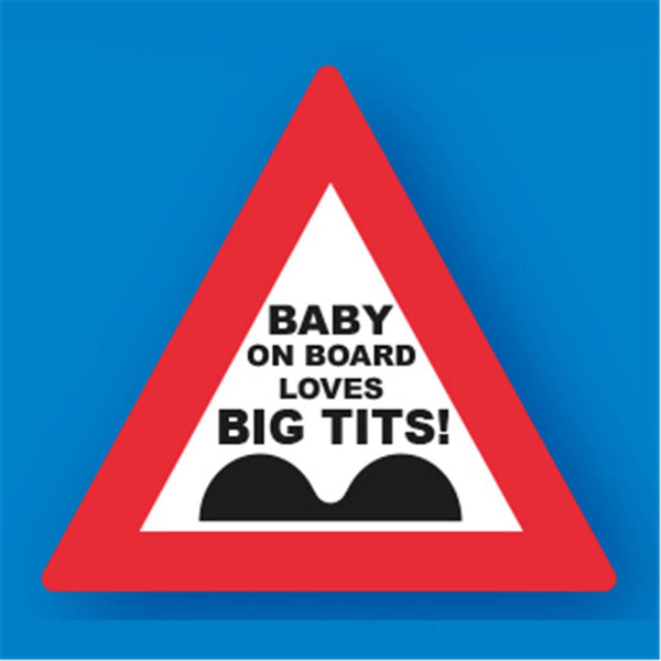 Baby Bird Loves Big Tits Metal Traffic Sign