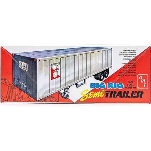 Big Rig Semi Trailer Truck Plastic Kit 1:25 Scale