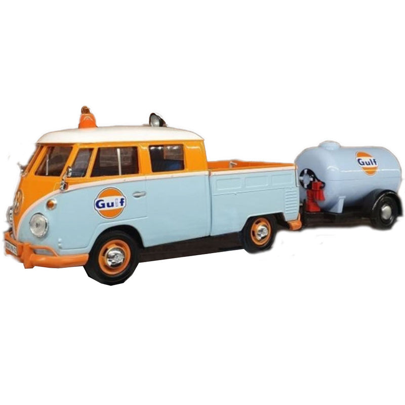 Gulf VW Remorque de camionnette et de réservoir d'huile 1:24 Échelle