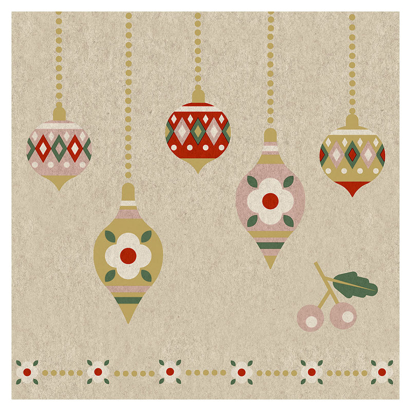 Paper+Design Christmas Baubles Luncheon Napkins