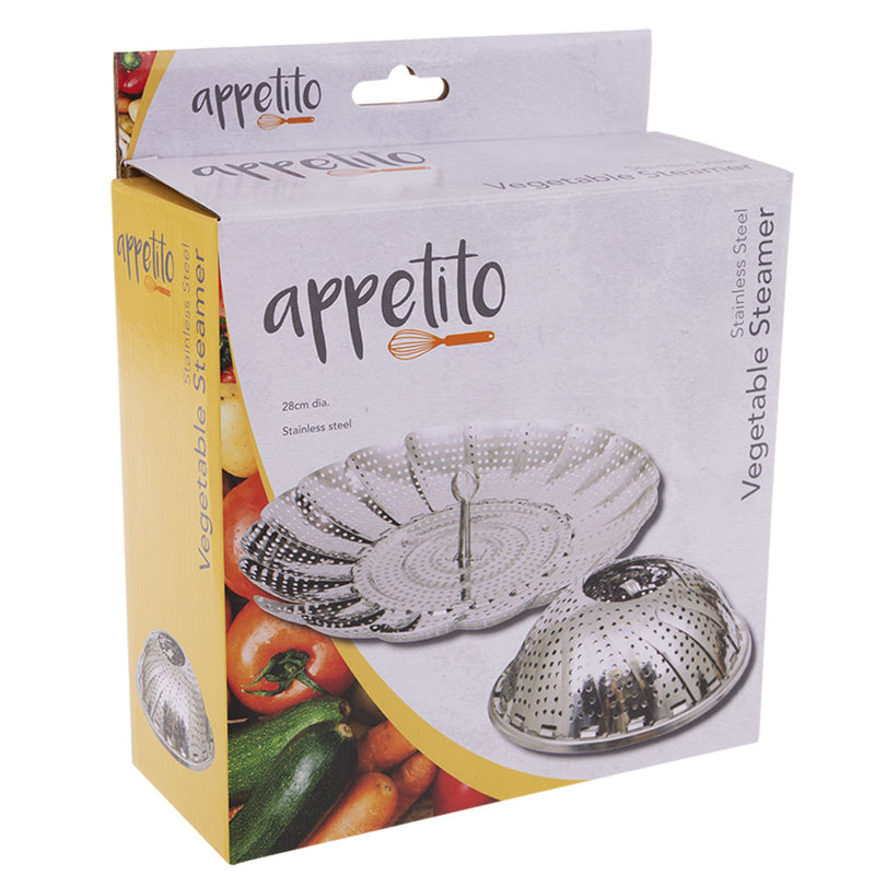 Appetito Stainless Steel Vegetable Steamer Basket