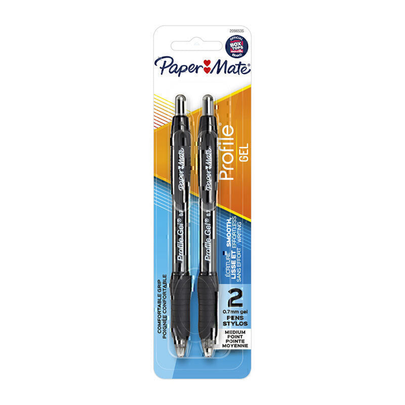 PM Profile Retractable Gel Pen 0.7mm 2pk (Box of 6)