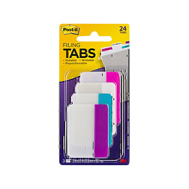 Tabs de classement post-it 50x38mm 24pk (boîte de 6)