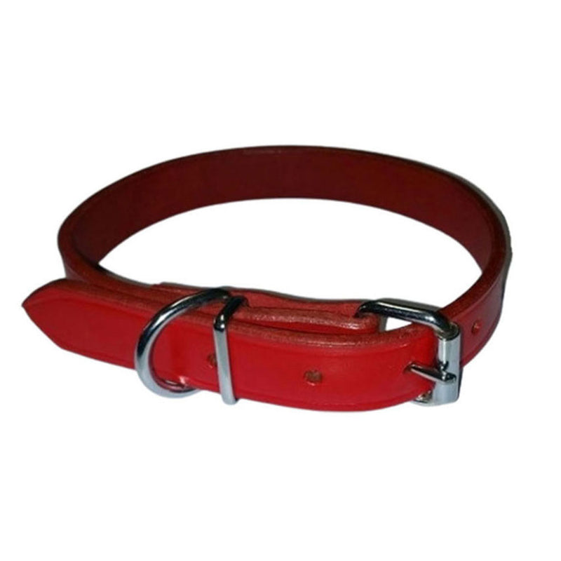 Collier nature en cuir (rouge)