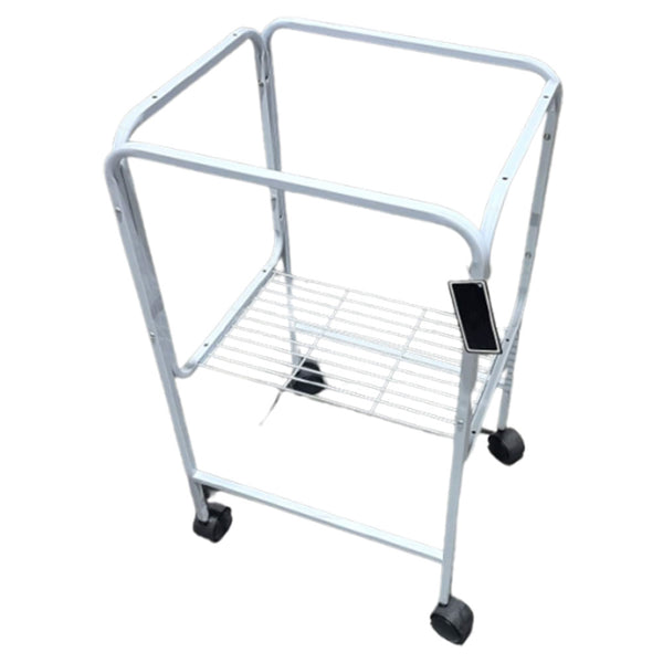 Trolley Bird Cage Stand on Wheels 45cm (White)