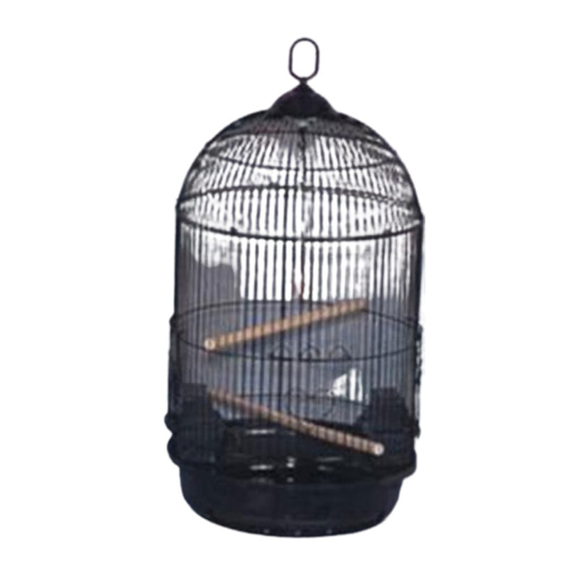 Cage d'oiseaux ronde (noir)