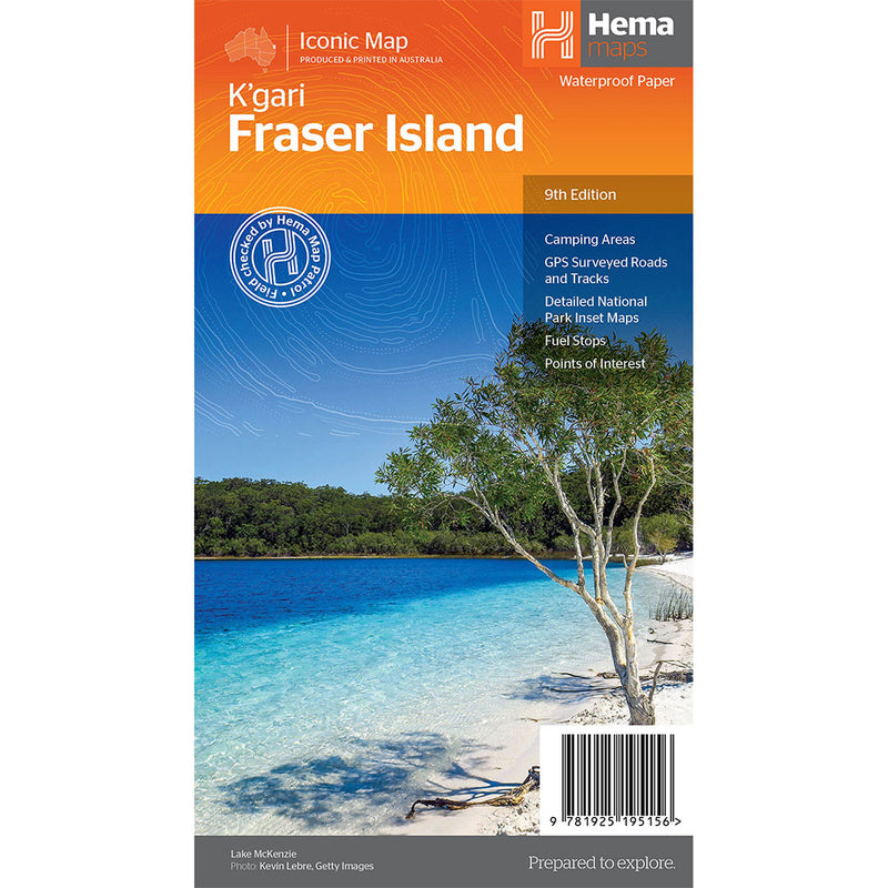 Hema Fraser Island Map