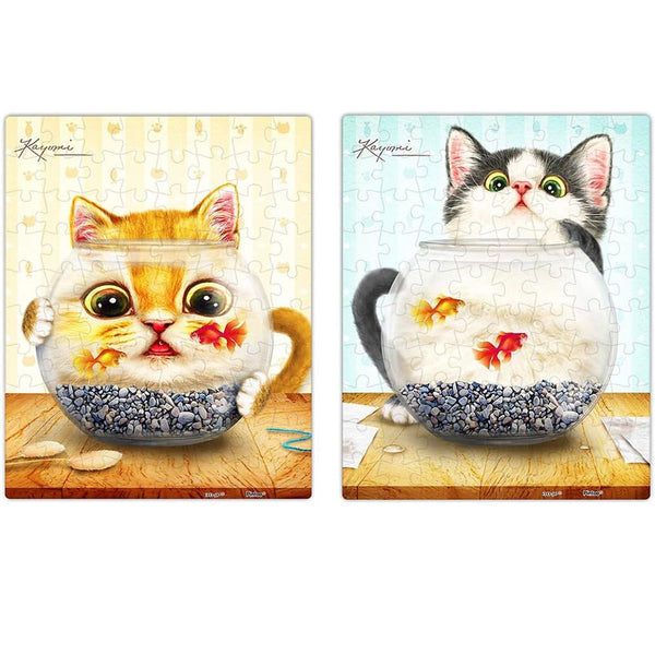 Curious Kittens Combo Jigsaw Puzzle Set 80pcs