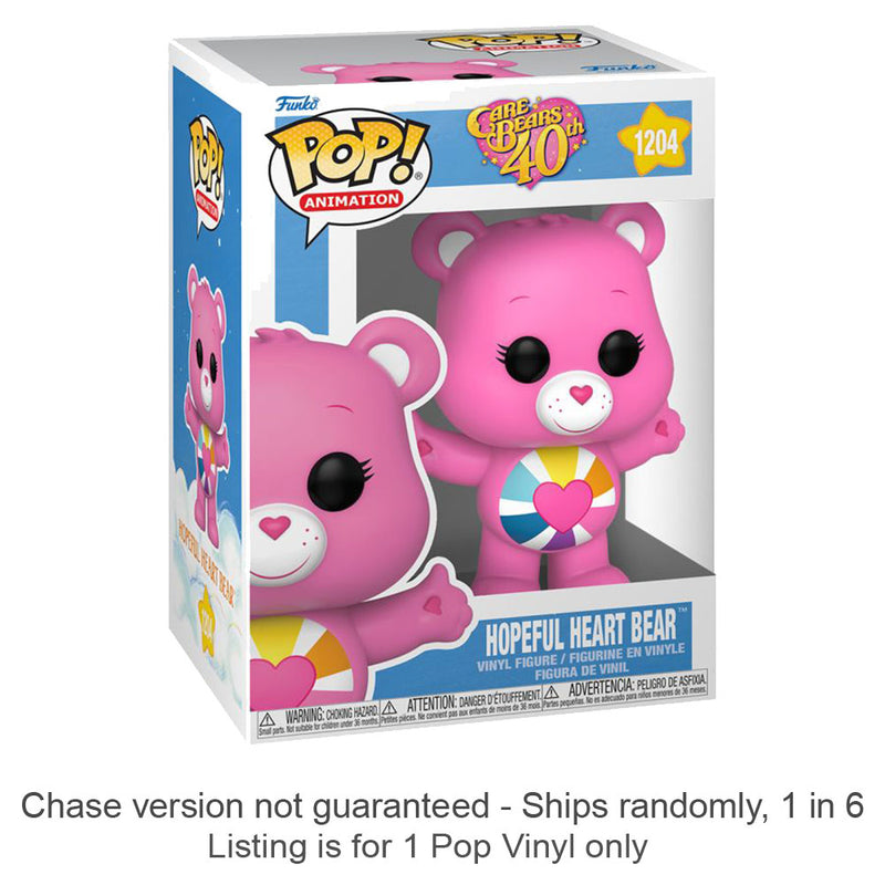 Care Bear 40th Hopeful Heart Bear Pop! Chase Ships 1 in 6