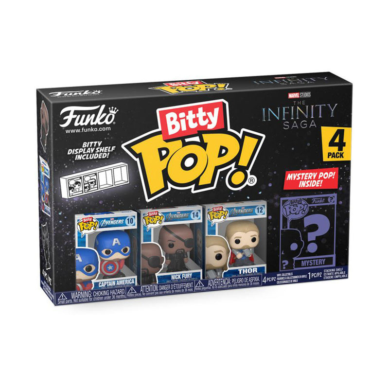 Marvel Comics Captain America Bitty Pop! 4-Pack