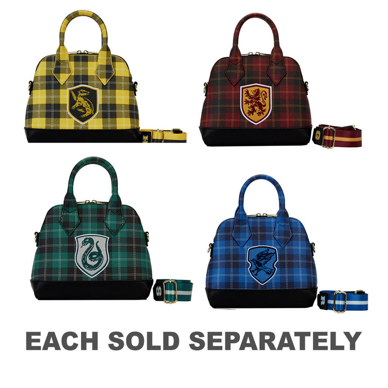 Hogwarts House Patch Varsity Plaid Crossbody Bag