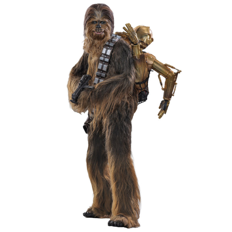 Star Wars Chewbacca with Disassembled C-3PO 1:6 Scale Figure