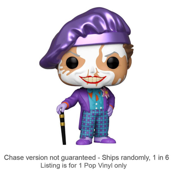 Batman 1989 Joker avec chapeau Pop! Vinyl Chase expédie 1 sur 6