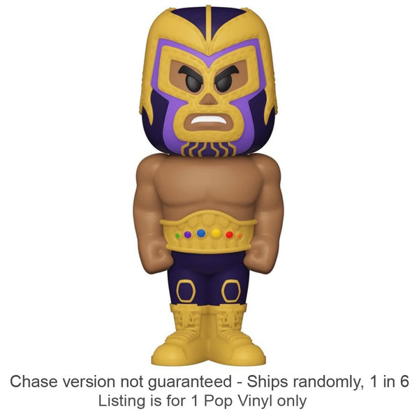 Marvel Thanos Luchadore Vinyl Soda Chase Ships 1 in 6