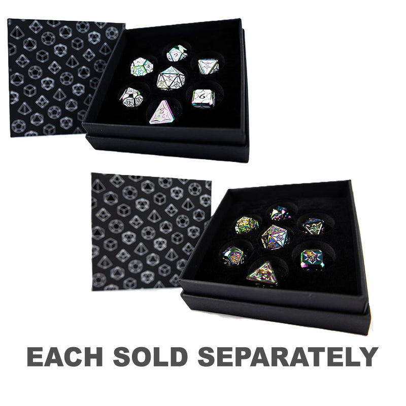 LPG Metal RPG Leadlight Dazzle Dice Set