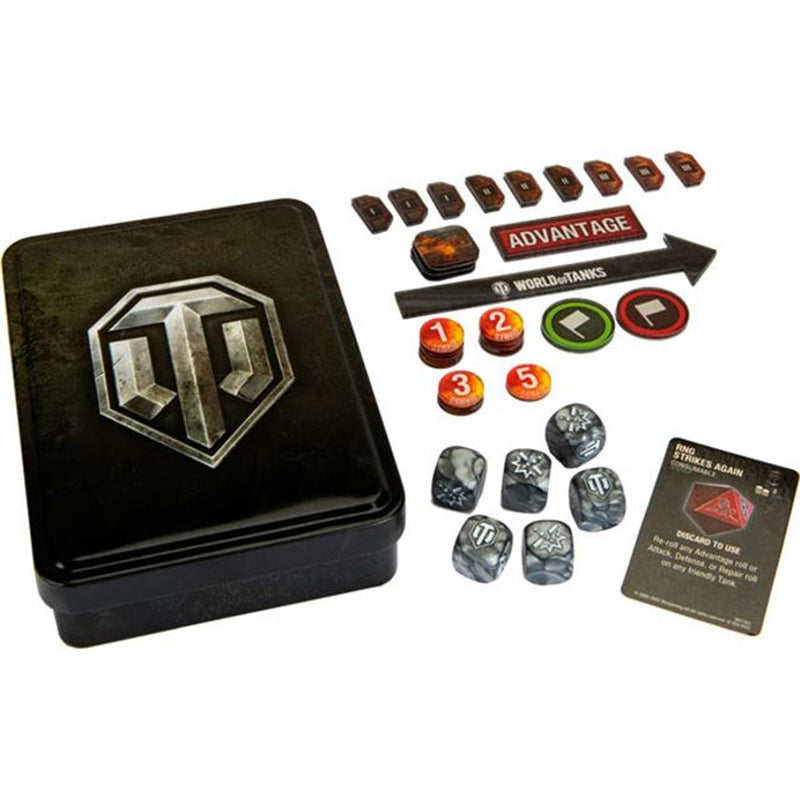 World of Tanks Miniatures Game Gaming Set Tokens & Dice