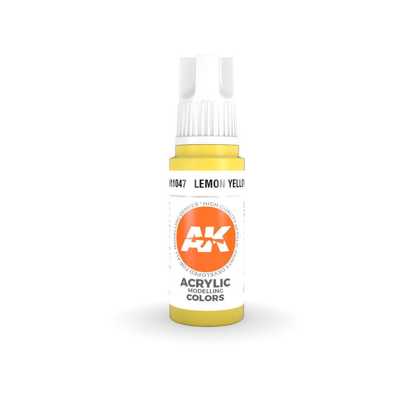 AK Interactive 3Gen Yellow acrylique Paint 17 ml