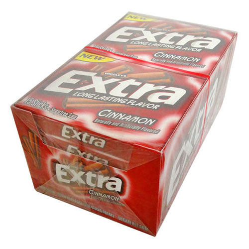 Extra Gum Cinnamon Flavour 10pk (15 Strips/Pack)