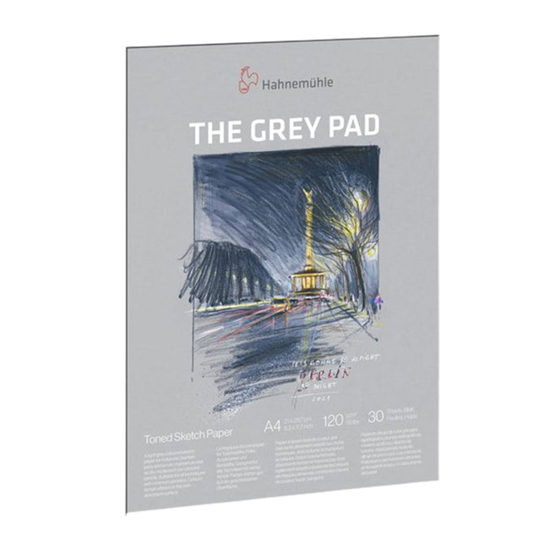 Hahnemuehle Grey Toned 30-Sheet Sketchpad 130gsm