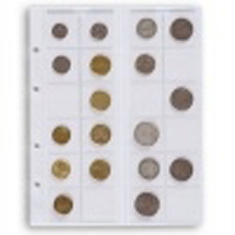 Leuchtturm Optima Mixed Pocket Coin Sheets 5pk