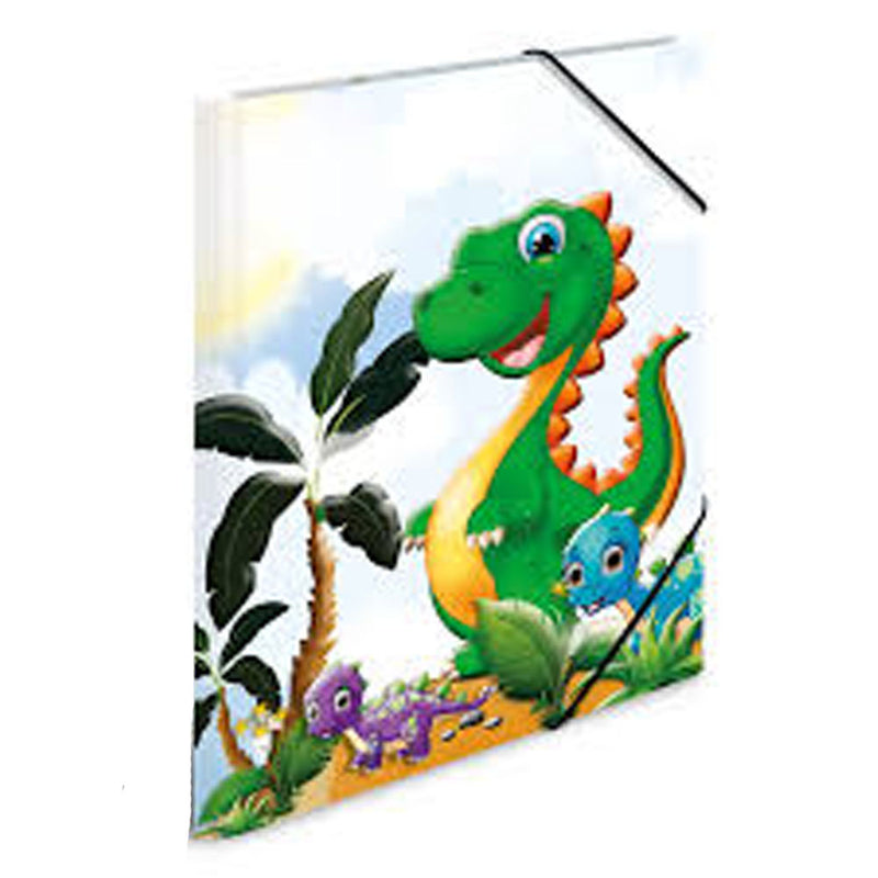 Herma Elasticated Cardboard Folder Cartoon Dinos