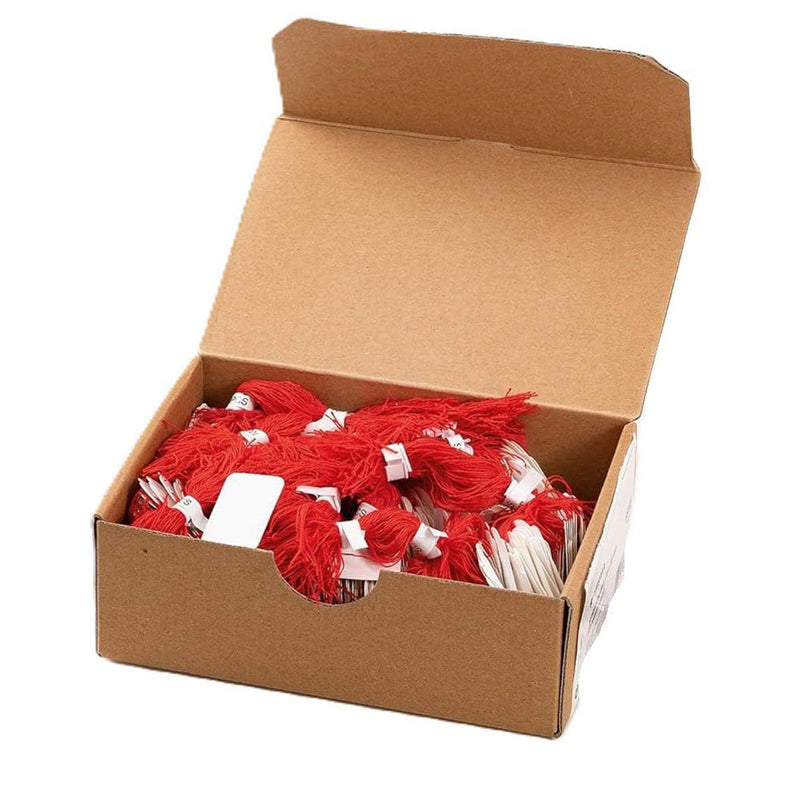 Herma Strung Marking Tags Red String 1000pc