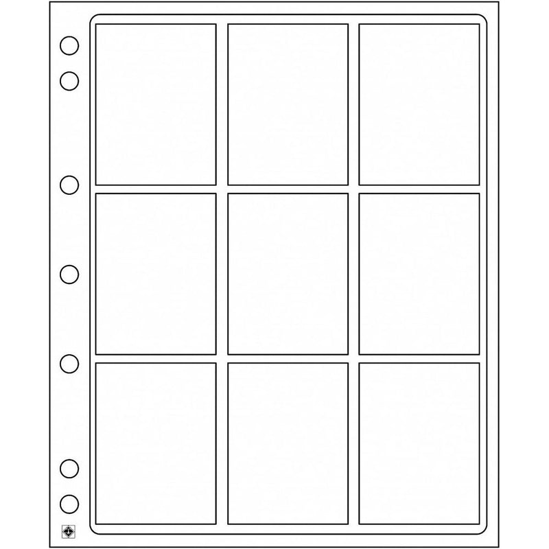 Leuchtturm Encap Coin Sheet for 9 Slabs 2pk