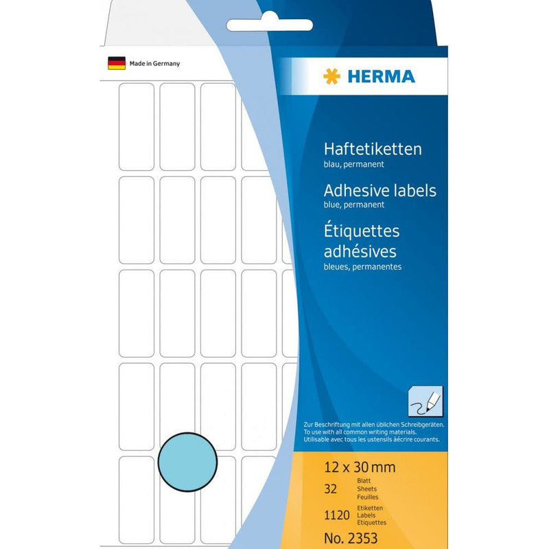 Herma Multi-Purpose Adhesive Colored Labels (Blue)