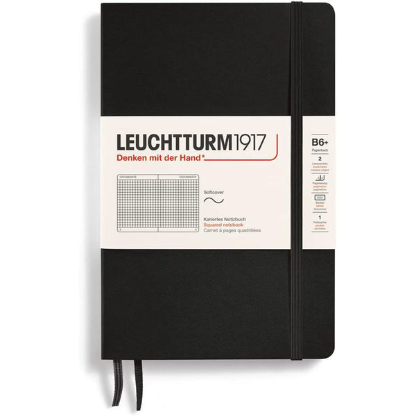 Leuchtturm SC Paperback Squared B6+ Notebook123pg (Black)