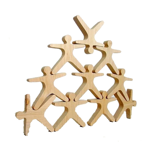 Wooden Balancing Acrobats 10pcs