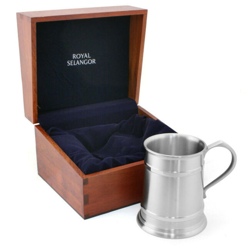 Royal Selangor Tankard avec boîte cadeau en bois