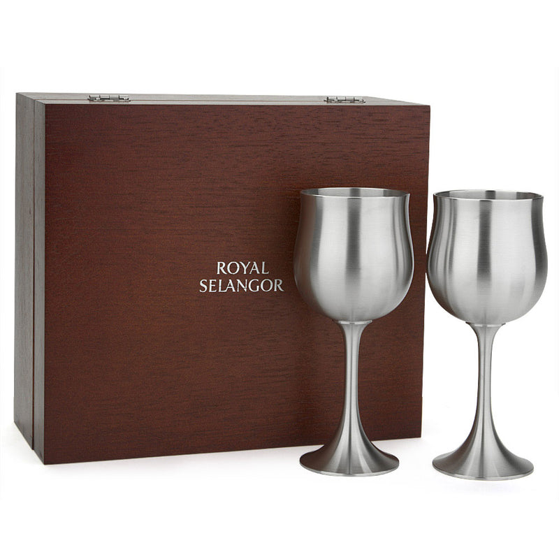 Gobelet à vin royal Selangor avec boîte cadeau (ensemble de 2)