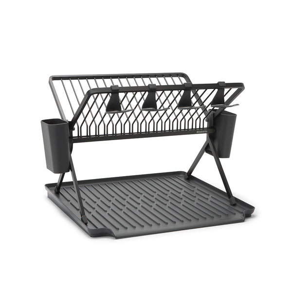 Brabantia Large Foldable Dish Drying Rack (Dark Gray)