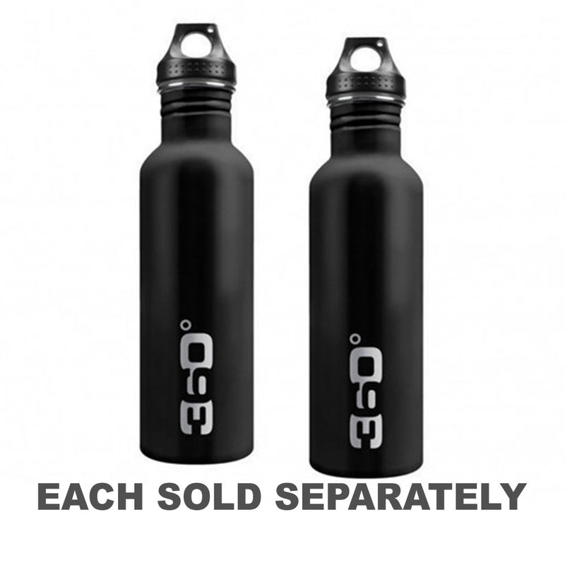 Single Wall Stainless Steel Bottle (Matte Black)