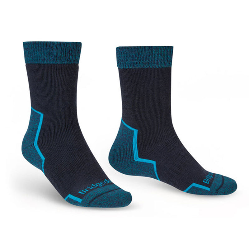 Chaussettes confort en mérinos épais Expedition (bleu marine)