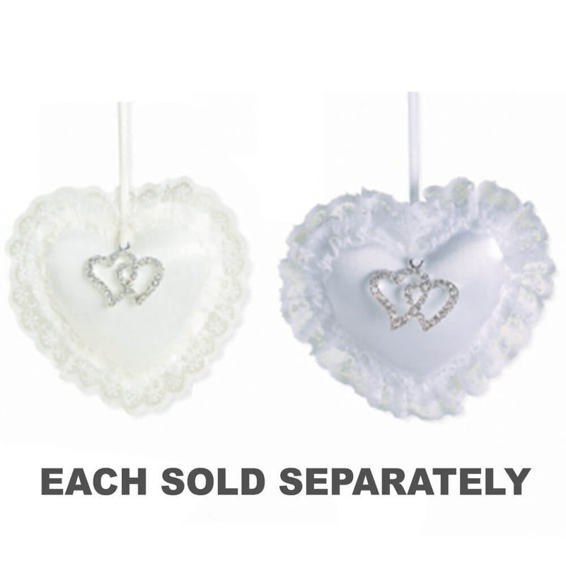 ME Padded Heart with Diamante Wedding Charm