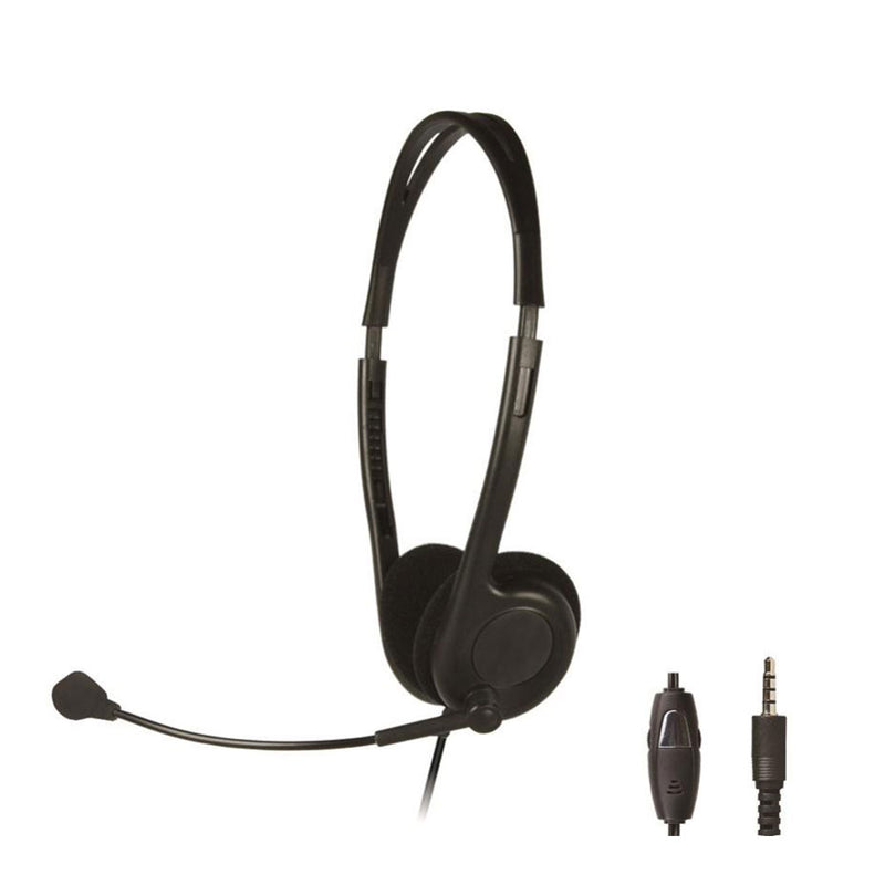 Shintaro Lightweight Headset with Boom Microphone 3.5mm Jack