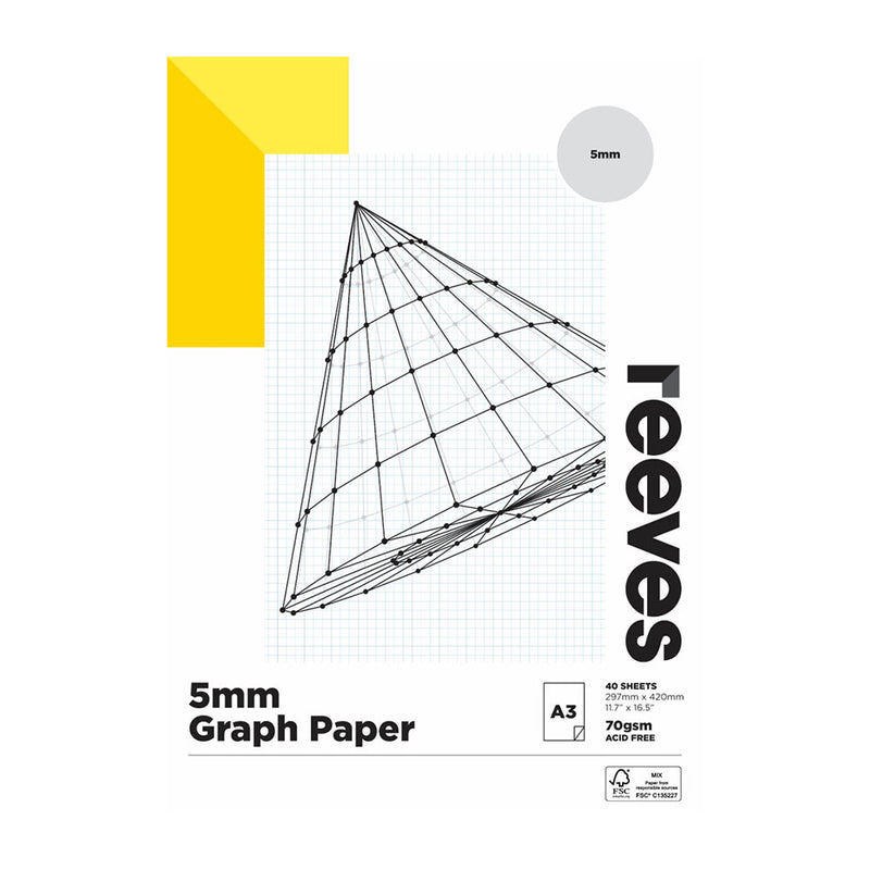 Reeves 70gsm 5 mm Papier en papier (40 feuilles)