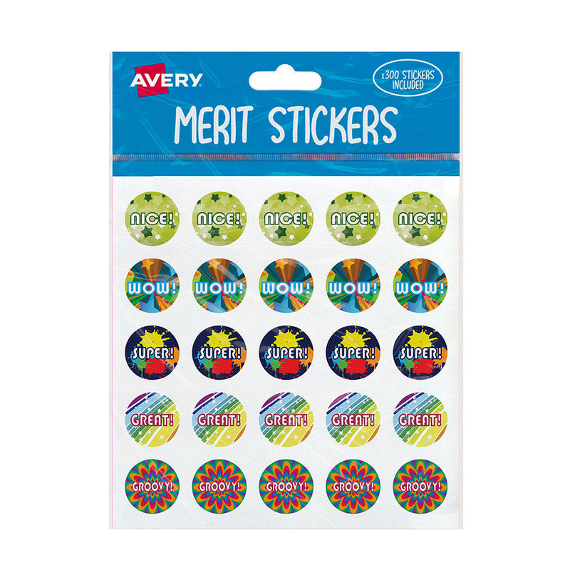 Avery Légendes Merit Stickers 300PCS