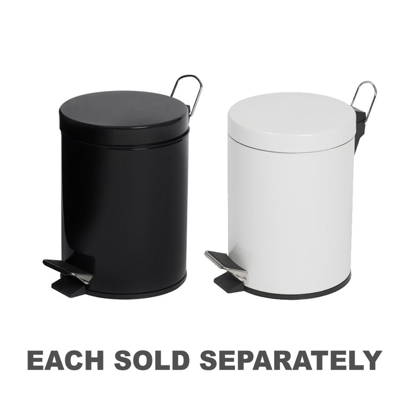 Compass Powder Coated Pedal Bin 5L