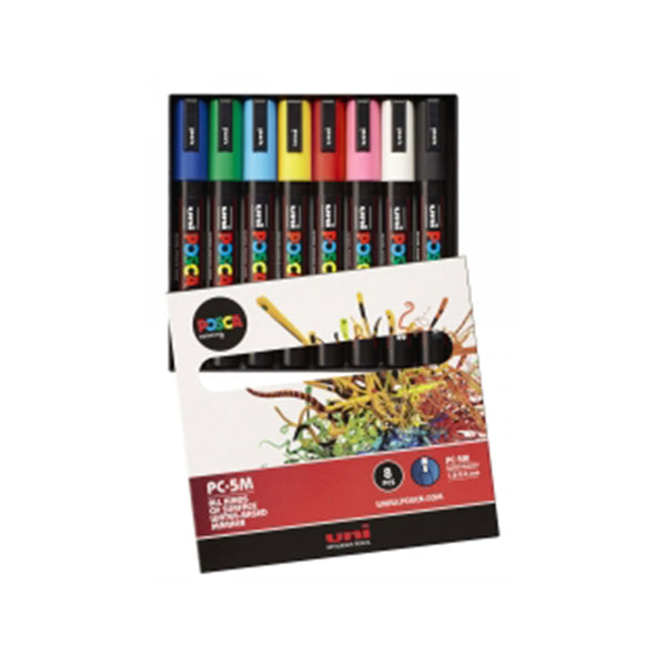 Uni Posca Bullet Tip Marker 2.5mm (Pack of 8)