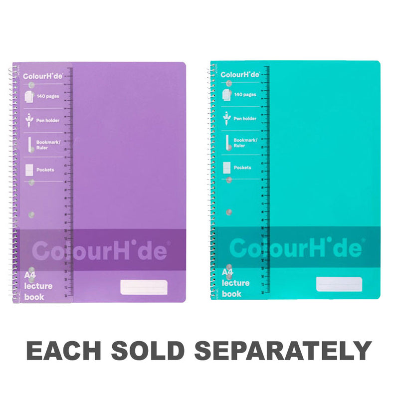 Colourhide A4 Lecture Notebook 140pg