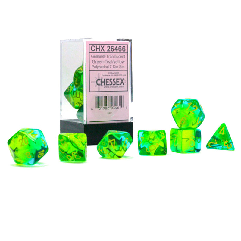 Gemini Polyhedral Translucent 7-Die Set