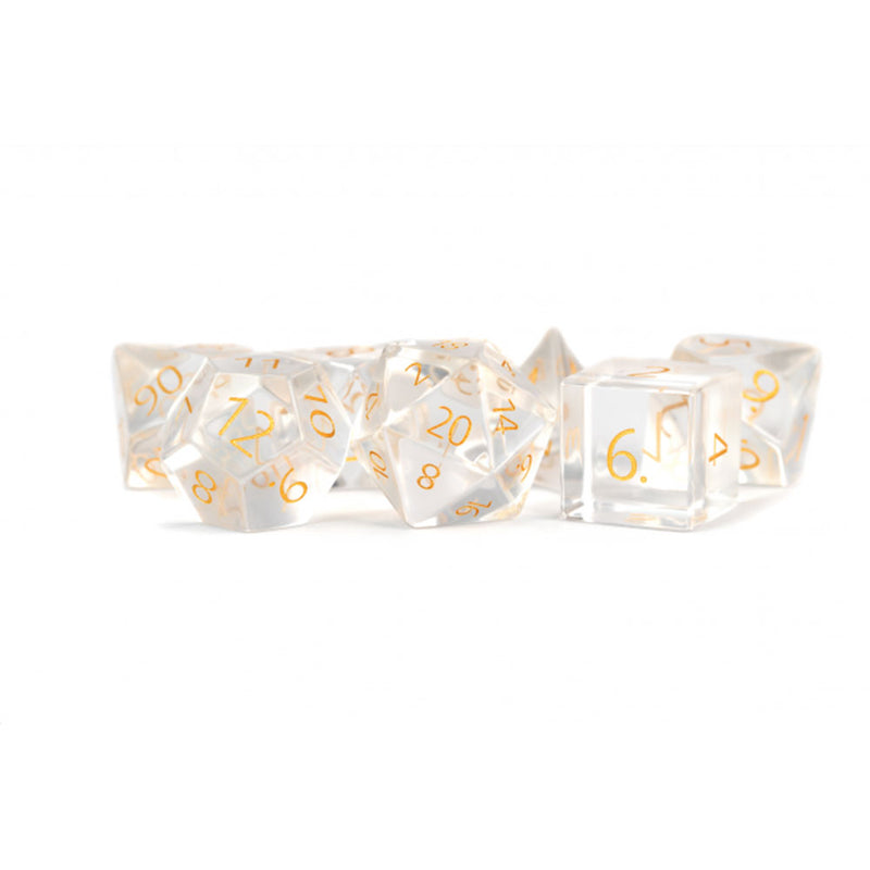 MDG Engraved Zircon Glass Birthstone Dice